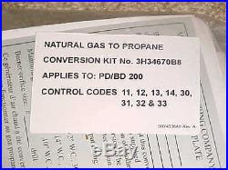 Modine #3H34670B8 Natural Gas to LP Propane Conversion Kit High Altitude NEW