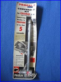 NIP PAULIN Conversion Kit Gasoline to Propane for Coleman Stoves New Old Stock