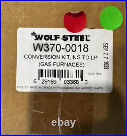 Napoleon W370-0018 Conversion Kit Natural Gas to Propane For Gas Furnaces NEW