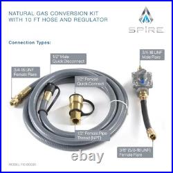 Natural Gas Conversion Kit for Grills Propane to Natural Gas with 10 ft. Ho Natural Gas Conversion Kit for Grills Propane to Natural Gas with 10 ft. Ho