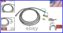 Natural Gas Conversion Kit with 10-Foot Hose for Efficient Stove Fuel Switch