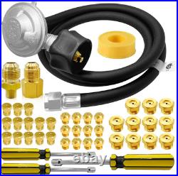 Natural Gas To Propane Conversion Kit for Weber BBQ Grill 5ft Hose & 36 Orifices