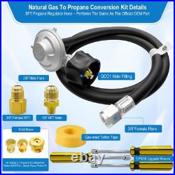 Natural Gas To Propane Conversion Kit for Weber BBQ Grill 5ft Hose & 36 Orifices