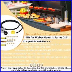 Natural Gas to Propane Conversion Kit for Weber Genesis Series Grills, 5FT Propa