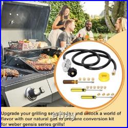 Natural Gas to Propane Conversion Kit for Weber Genesis Series Grills, 5FT Propa