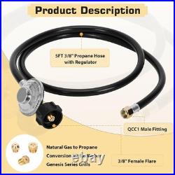 Natural Gas to Propane Conversion Kit for Weber Genesis Series Grills, 5FT Propa