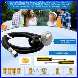 Natural Gas to Propane Conversion Kit for Weber Summit 670/660/650/470/460/450