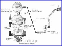 Propane Conversion Kit 2-3/8 Center to C 100hp Forklift Generator Tractor 75KW