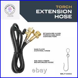 Propane Extension Hose Universal Torch 5 Long Map Gas Attach Welding Tools New
