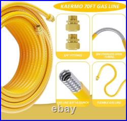 Propane Pipe Conversion Kit Grill Hose with 2 Male Adapter Fittings Propane Gril