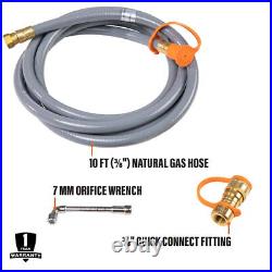 Propane to Natural Gas Conversion Kit, 10Ft Hose Propane to Natural Gas Conversion Kit, 10Ft Hose
