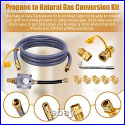 Propane to Natural Gas Conversion Kit for Nexgrill Grills, 10FT 1/2'' Natural Propane to Natural Gas Conversion Kit for Nexgrill Grills, 10FT 1/2'' Natural