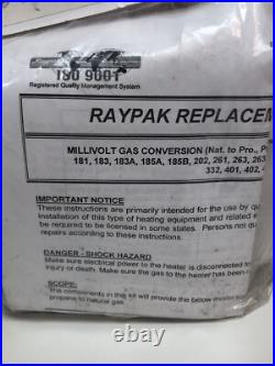 Raypak Millivolt Gas Conversion Kit NATTO PRO MV 151-166 Pressure Regulator Raypak Millivolt Gas Conversion Kit NATTO PRO MV 151-166 Pressure Regulator