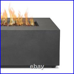Real Flame Aegean Small Propane Fire Table with Conversion Kit in Slate