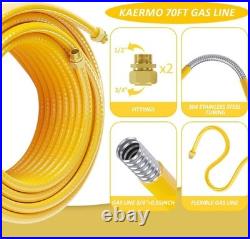 Reliable Propane Pipe Conversion Kit 70FT Corrugated Steel Gas Line Solution Reliable Propane Pipe Conversion Kit 70FT Corrugated Steel Gas Line Solution