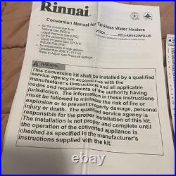 Rinnai RIN 103000093 Propane To Natural Gas Conversion Kit V53De