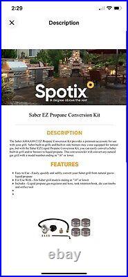 Saber EZ Propane Conversion Kit A00AA0912