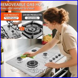 Stainless Steel 4-Burner Gas Cooker with NG/LPG Conversion Kit for Home Chefs Stainless Steel 4-Burner Gas Cooker with NG/LPG Conversion Kit for Home Chefs