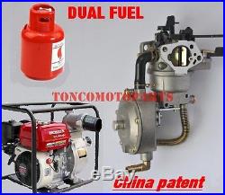 TONCO conversion kit Dual fuel carburetor 190F water pump GX420 LPG/NG/propane