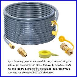 Upgraded 48 Feet 1/2 Inch Natural Gas Hose propane hose extension kit