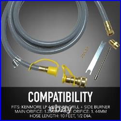 Versatile 4 Burner Gas Grill Conversion Kit for Kenmore, 10ft Hose Included Versatile 4 Burner Gas Grill Conversion Kit for Kenmore, 10ft Hose Included