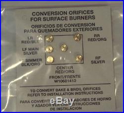 Whirlpool Maytag Stove Oven Propane LP Conversion Kit W10681410 W10909678 NEW